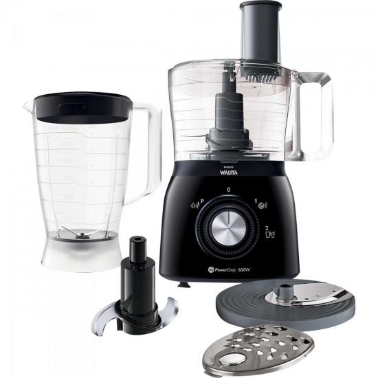 Processador de Alimentos com Liquidificador RI7630/91 110V Preto PHILIPS WALITA Processador de Alimentos com Liquidificador RI7630/91 110V Preto PHILIPS WALITA