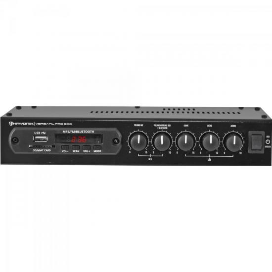 Amplificador 50W com Bluetooth VERSATIL PRO-500 Preto HAYONIK Amplificador 50W com Bluetooth VERSATIL PRO-500 Preto HAYONIK