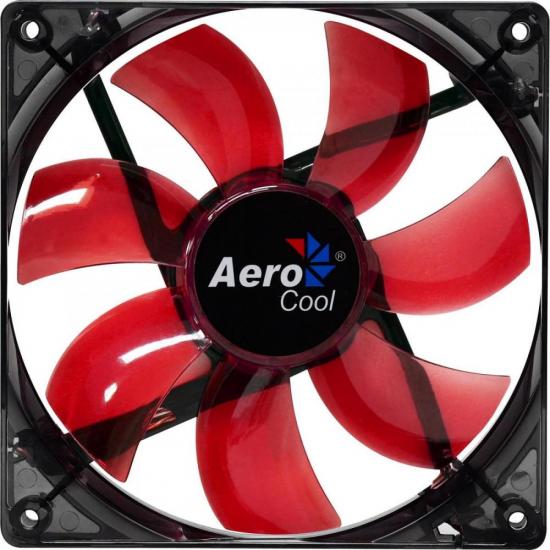 Cooler Fan 12cm RED LED EN51363 Vermelho AEROCOOL