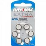 Pilha Auditiva 675 1,4V Extra Advanced Rayovac cartela c/6 pilhas