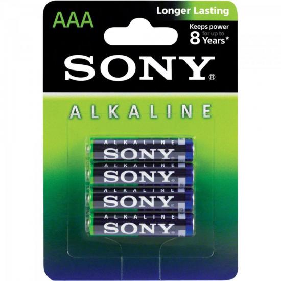 Pilha Alcalina AAA AM4L-B4D Sony Caixa c/48 pilhas (cartela c/4) Pilha Alcalina AAA AM4L-B4D Sony Caixa c/48 pilhas (cartela c/4)