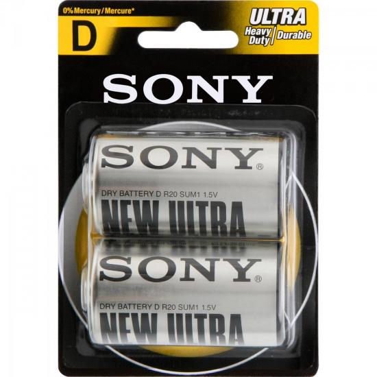 Pilha Zinco D SUM1-NUB2A Sony Caixa c/24 pilhas (cartela c/2) Pilha Zinco D SUM1-NUB2A Sony Caixa c/24 pilhas (cartela c/2)