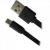 Cabo de Dados Micro USB Flat 1,8m UMI-401/1.8BK Preto FORTREK 