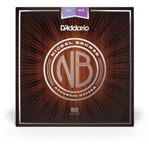 Encordoamentos Premium Para Violão D\'Addario NB1152 Aço Nickel Bronze