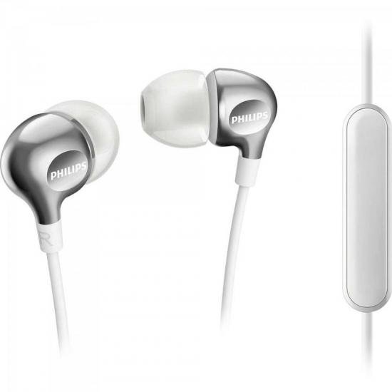 Fone de Ouvido Intra-Auricular com Microfone SHE3705WT/00 Branco PHILIPS Fone de Ouvido Intra-Auricular com Microfone SHE3705WT/00 Branco PHILIPS