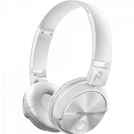 Fone de Ouvido Wireless Bluetooth com Microfone Integrado SHB3060WT/00 Branco PHILIPS Fone de Ouvido Wireless Bluetooth com Microfone Integrado SHB3060WT/00 Branco PHILIPS
