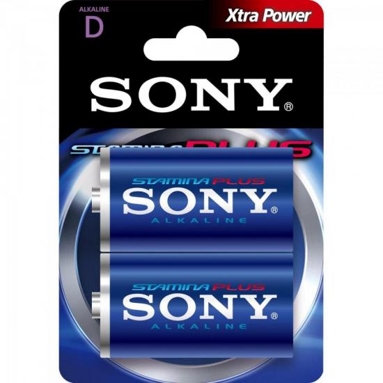 Pilha Alcalina D Stamina Plus AM1-B2A Sony Caixa c/24 pilhas (cartela c/2) Pilha Alcalina D Stamina Plus AM1-B2A Sony Caixa c/24 pilhas (cartela c/2)