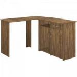 Mesa Para Computador em "L" KIT UNION Nogal MULTIVISÃO