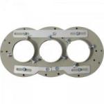 Suporte LNBF Carona Triplo C1/C2/C3 Cinza BEDINSAT