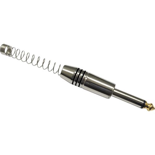 Plug P10 Mono Metal Com Mola Espaçada PGPZ0025 Preto Storm