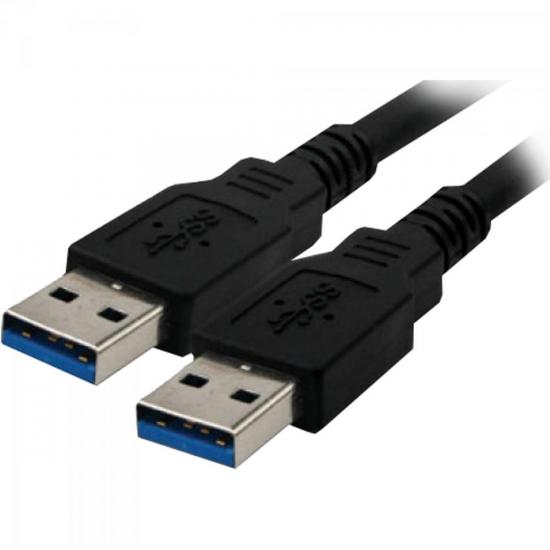 Cabo de Dados USB 3.0 A Macho x USB 3.0 A Macho 1,8m Preto Storm