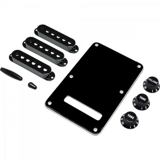 Kit de Acessórios para Guitarra VINTAGE-STYLE STRATOCASTER Preto FENDER Kit de Acessórios para Guitarra VINTAGE-STYLE STRATOCASTER Preto FENDER