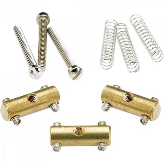Kit Carrinho P/ Ponte Saddle PURE VINTAGE '52 TELECASTER Dourado FENDER Kit Carrinho P/ Ponte Saddle PURE VINTAGE '52 TELECASTER Dourado FENDER