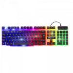 Teclado Gamer Multimídia CHROMATIC GK-710 Preto com LED Colorido FORTREK