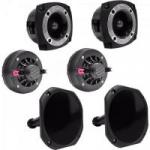 Kit Som Automotivo 120W RMS 8 Ohms 2 DRIVERS + 2 CORNETAS CURTA + 2 SUPER TWEETERS ORION