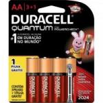 Pilha Alcalina AA Leve 4/Pague 3 Quantum Duracell Caixa c/56 pilhas (cartela c/4)