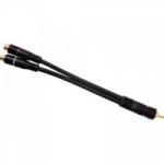 Cabo Y 2 RCA Fêmea x 1 RCA Macho 20cm 5mm CBAY0005 Preto STORM