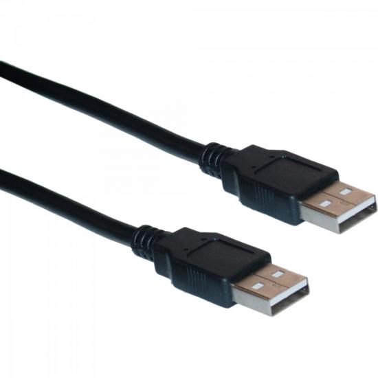 Cabo de Dados USB 2.0 A Macho x USB 2.0 A Macho 1,8m Preto Storm