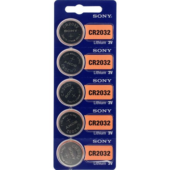 Pilha Botao 3V Litio CR2032 Sony cartela c/5 pilhas Pilha Botao 3V Litio CR2032 Sony cartela c/5 pilhas