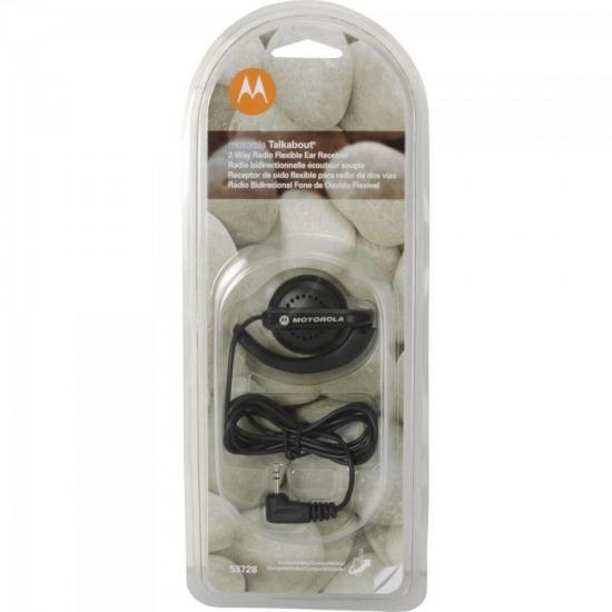 Fone de Ouvido EAR Flexivel p/ Radio Talkabout 53728A Preto MOTOROLA Fone de Ouvido EAR Flexivel p/ Radio Talkabout 53728A Preto MOTOROLA