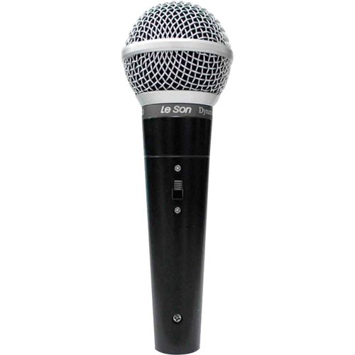 Microfone de Mão Leson LS50 Dinâmico Preto