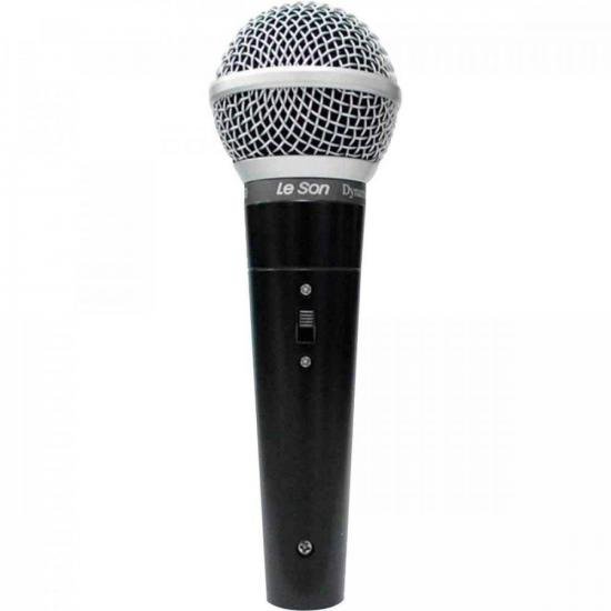 Microfone de Mão Leson LS50 Dinâmico Preto