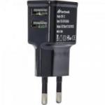Fonte de Energia USB 2 Portas 2,1A UPK-121 Preto FORTREK