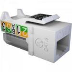 Conector RJ45 Fêmea CAT6 T568A/B Branco SOHOPLUS