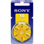 Pilha Auditiva 10 1,4V PR10 D6A Sony cartela c/6 pilhas