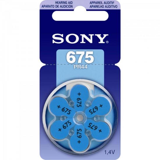 Pilha Auditiva 675 1,4V PR675 D6A Sony cartela c/6 pilha Pilha Auditiva 675 1,4V PR675 D6A Sony cartela c/6 pilha