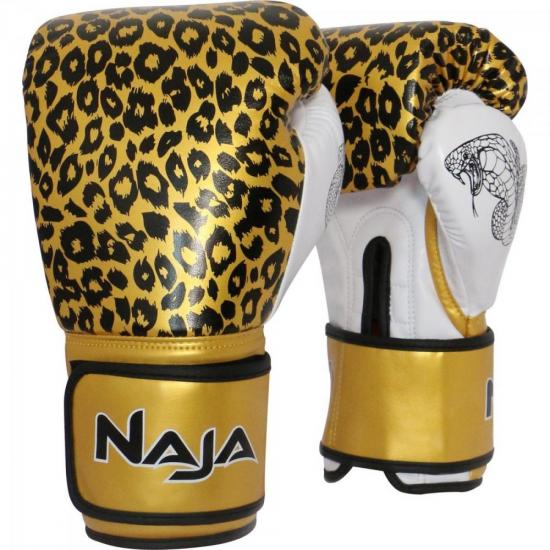 Luva de Boxe ANIMAL PRINT 14 OZ Onça Dourada NAJA Luva de Boxe ANIMAL PRINT 14 OZ Onça Dourada NAJA
