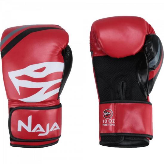 Luvas de Boxe Adulto FIRST 16-OZ Vermelho NAJA Luvas de Boxe Adulto FIRST 16-OZ Vermelho NAJA