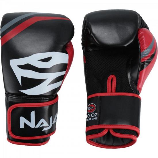 Luvas de Boxe Adulto FIRST 14-OZ Preto NAJA Luvas de Boxe Adulto FIRST 14-OZ Preto NAJA