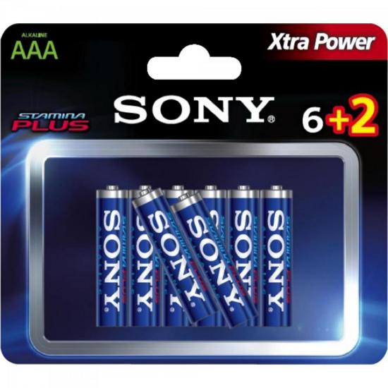 Pilha Alcalina AAA STAMINA PLUS AM4-B6X2D SONY Pilha Alcalina AAA STAMINA PLUS AM4-B6X2D SONY