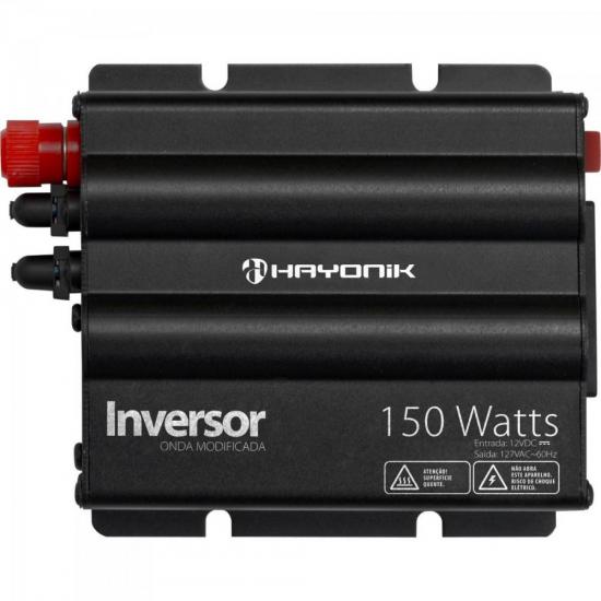 Inversor 150W 12VDC/127V Onda Modificada Cinza Escuro HAYONIK Inversor 150W 12VDC/127V Onda Modificada Cinza Escuro HAYONIK
