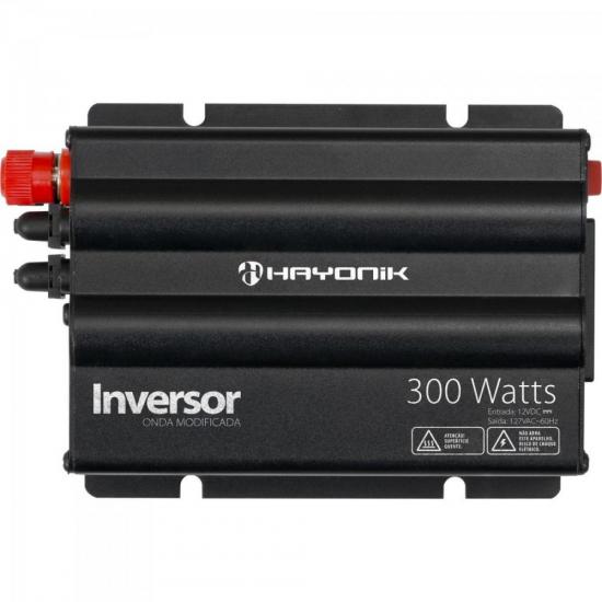 Inversor 300W 12VDC/127V Onda Modificada Cinza Escuro HAYONIK Inversor 300W 12VDC/127V Onda Modificada Cinza Escuro HAYONIK