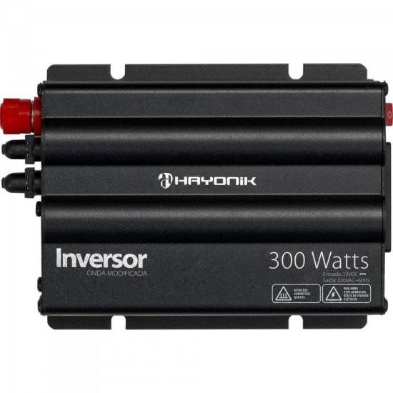 Inversor 300W 12VDC/220V Onda Modificada Cinza Escuro HAYONIK Inversor 300W 12VDC/220V Onda Modificada Cinza Escuro HAYONIK
