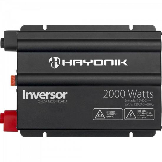Inversor 2000W 12VDC/220V Onda Modificada Cinza Escuro HAYONIK Inversor 2000W 12VDC/220V Onda Modificada Cinza Escuro HAYONIK