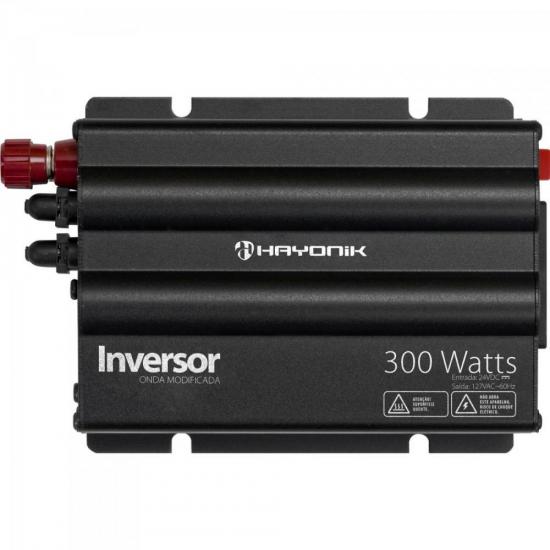 Inversor 300W 24VDC/127V Onda Modificada Cinza Escuro HAYONIK Inversor 300W 24VDC/127V Onda Modificada Cinza Escuro HAYONIK