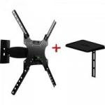 Suporte Articulado TV/Conversor 23" a 55" SBRP137 COMBO 2x1 BRASFORMA