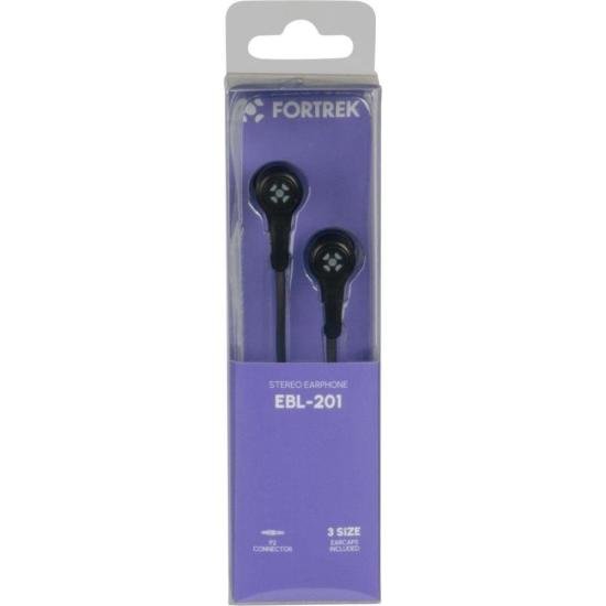 Fone de Ouvido Fortrek EBL201BK Preto FK 421A