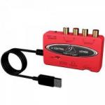 Interface Digital de Áudio USB U-CONTROL UCA222 Vermelho BEHRINGER