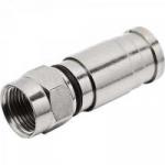 Conector F de Compressão RG6 Cromado MXT