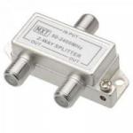 Divisor Splitter Blindado 1x2 50~2400MHz Cromado MXT