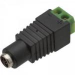 Jack Adaptador DC 2.15 5mm Preto/Verde MXT