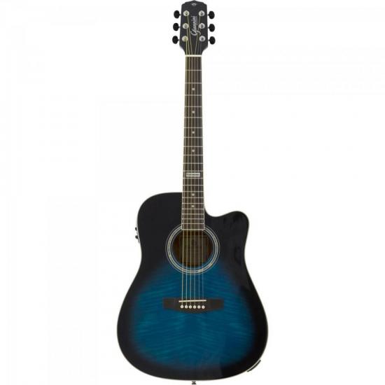 Violão Giannini Gf1d Ceq Aço Dark Blue Burst