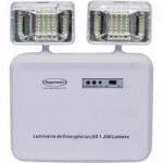 Iluminação de Emergência Bivolt LED 1200 Branca SEGURIMAX
