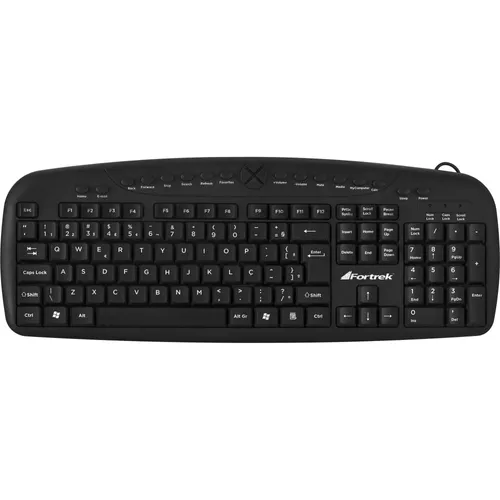 Teclado Multimídia USB MKL-101 Preto FORTREK