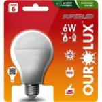 Lâmpada LED Bulbo 6W Bivolt 6500K SUPERLED Branca OUROLUX