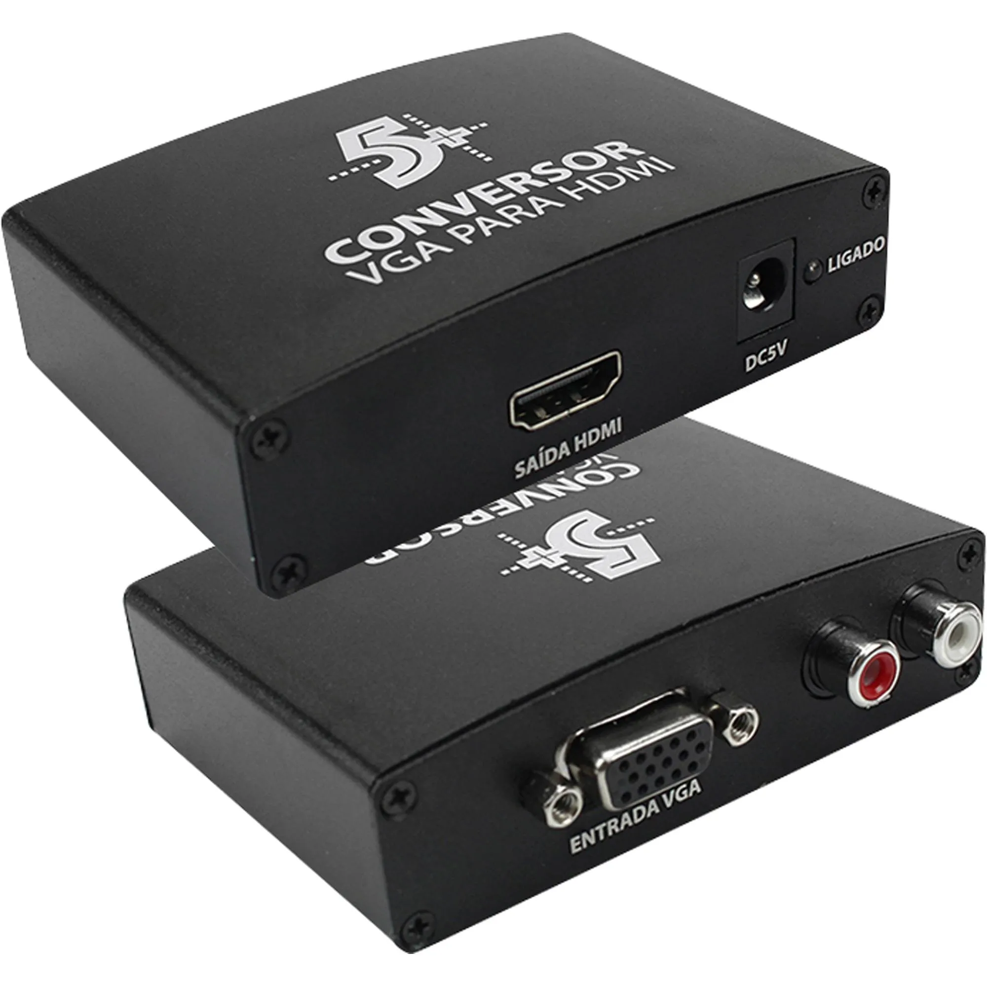 Conversor de Vídeo Vga X Hdmi 5+ - Hayamax